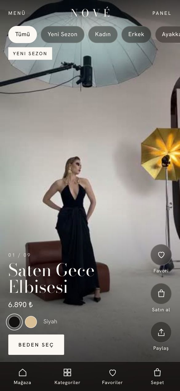 NOVÉ · Butik demosu
