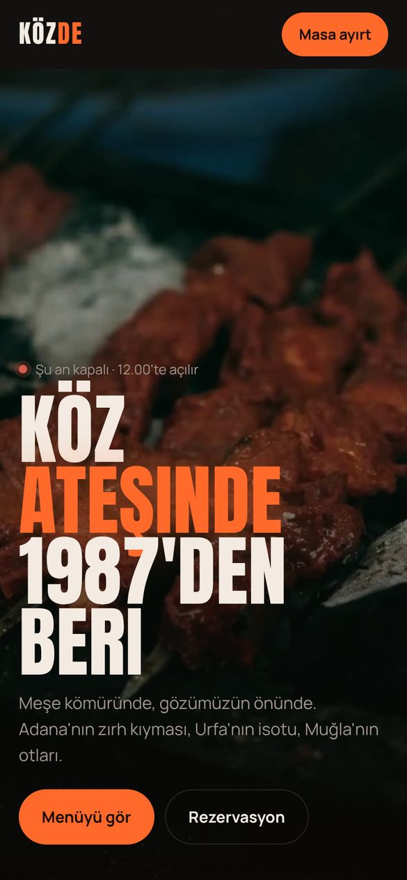 Közde · Ocakbaşı demosu